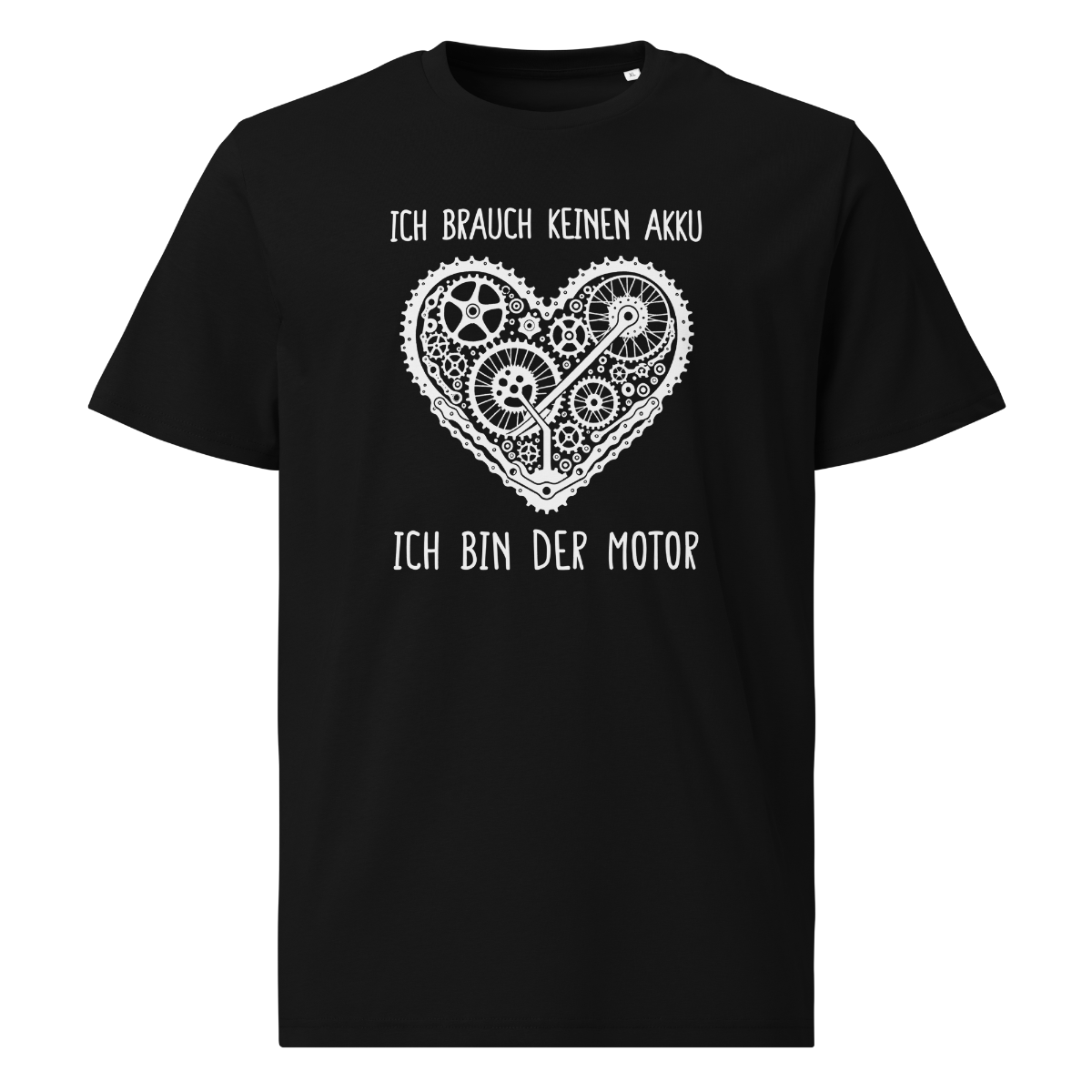 Motor T-Shirt mit Berg-Spruch, Frontansicht