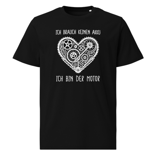 Motor T-Shirt mit Berg-Spruch, Frontansicht