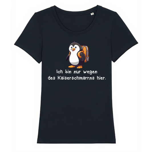 Kaiserschmarrn Fanatiker Damen T-Shirt mit Kaiserschmarrn-Spruch, Frontansicht