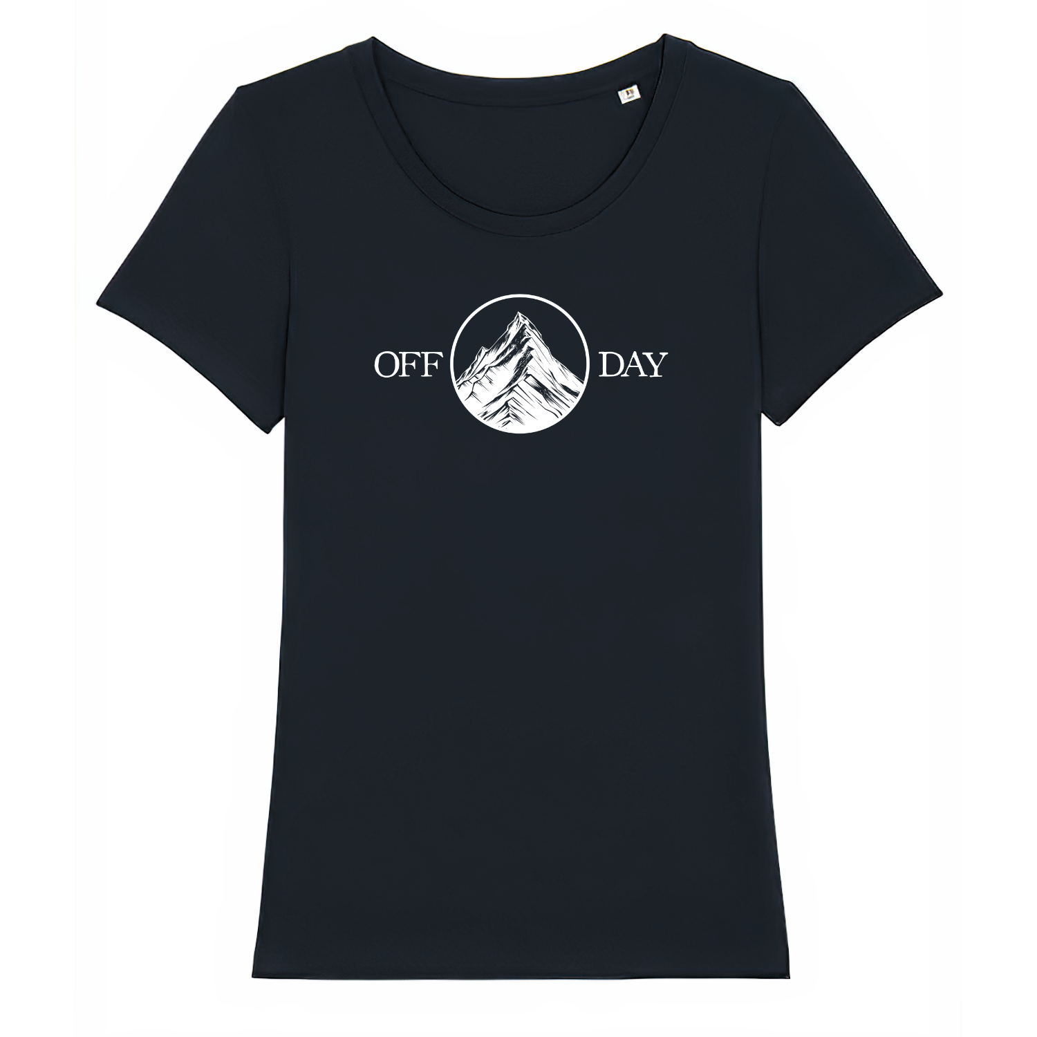 Off Day Frauen Shirt mit lustigem Spruch, Frontansicht