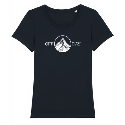 Off Day Frauen Shirt mit lustigem Spruch, Frontansicht