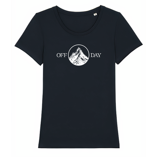 Off Day Frauen Shirt mit lustigem Spruch, Frontansicht