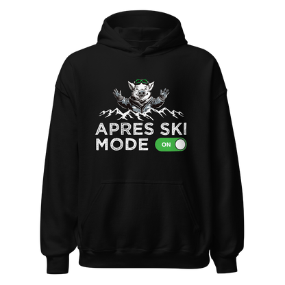 Après Ski Mode Hoodie mit Après-Ski-Spruch, Frontansicht