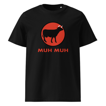 Muh Bio T-Shirt Unisex mit Kuh-Motiv, Frontansicht
