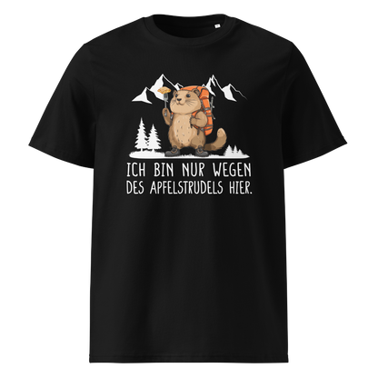 Apfelstrudel T-Shirt Unisex mit Spruch, Frontansicht