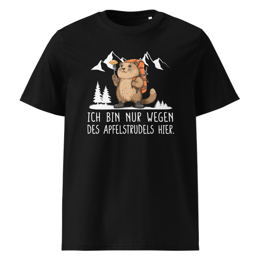 Apfelstrudel T-Shirt Unisex mit Spruch, Frontansicht