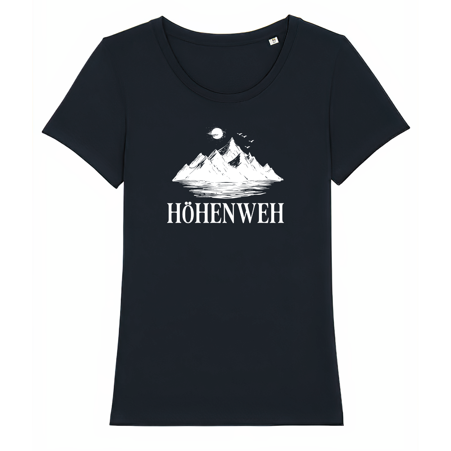 Höhenweh Frauen Shirt mit lustigem Spruch, Frontansicht
