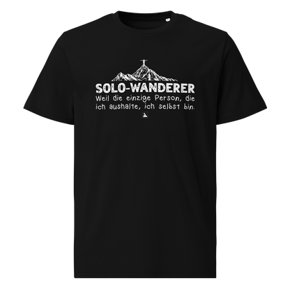 Solo T-Shirt mit Berg-Spruch, Frontansicht