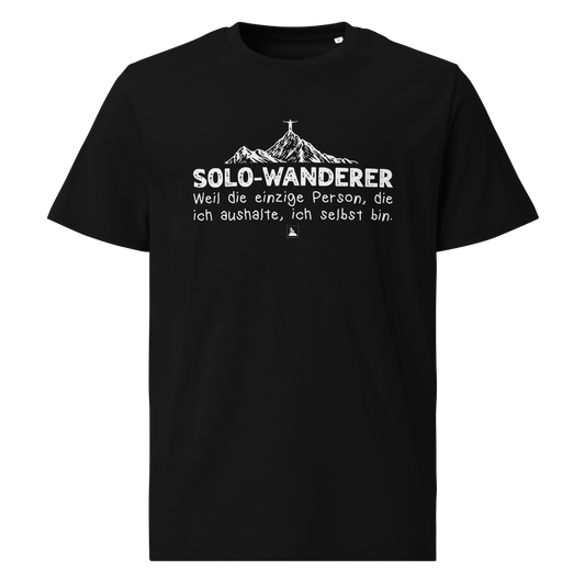 Solo T-Shirt mit Berg-Spruch, Frontansicht