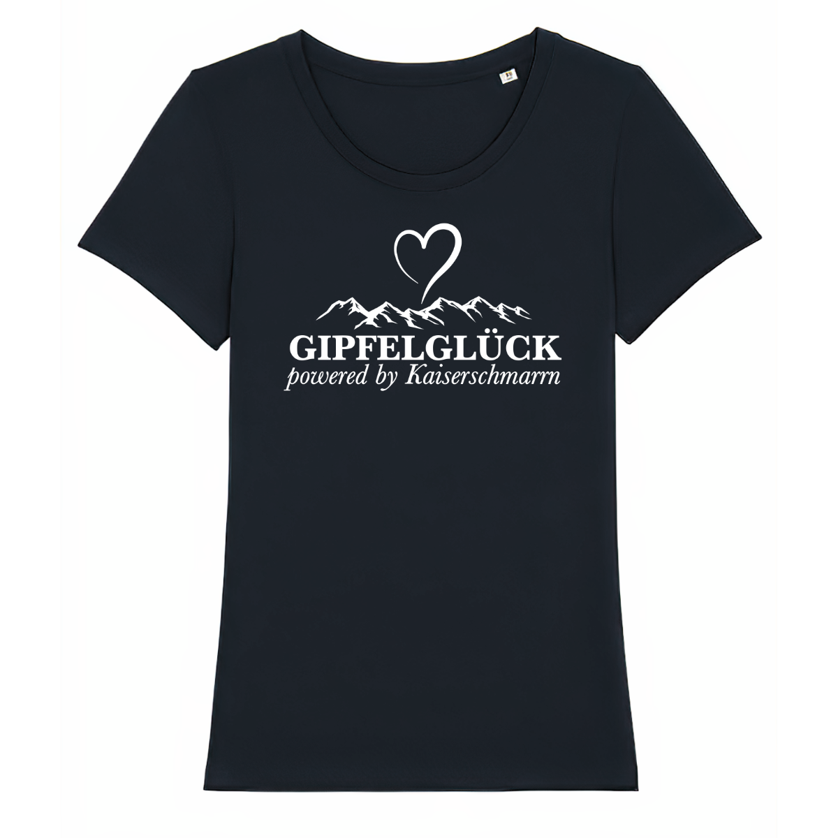 Gipfelglück Frauen Shirt mit Bergmotiv, Frontansicht