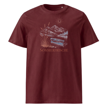 Sommerfrische T-Shirt Unisex Burgunder