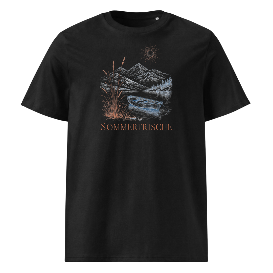 Sommerfrische T-Shirt Unisex Schwarz