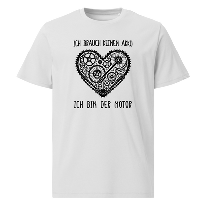 Motor T-Shirt mit Berg-Spruch, Motivdetail
