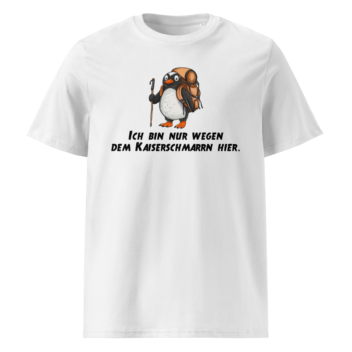 Kaiser Pinguin T-Shirt Unisex mit Pinguin-Motiv, Motivdetail