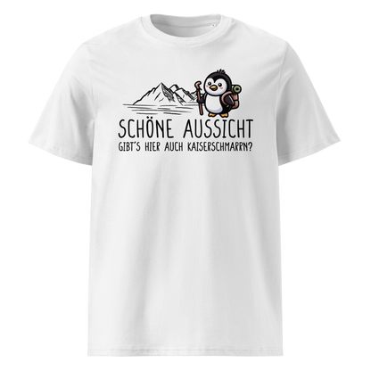 Schöne Aussicht T-Shirt Unisex mit Spruch, Motivdetail