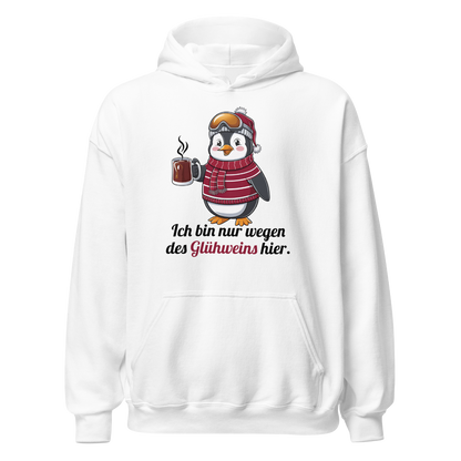 Glühwein Fanatiker Hoodie mit Winter-Spruch, weitere Ansicht
