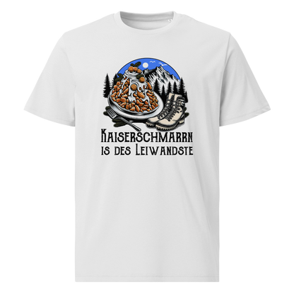 Leiwand T-Shirt mit Berg-Spruch, Motivdetail