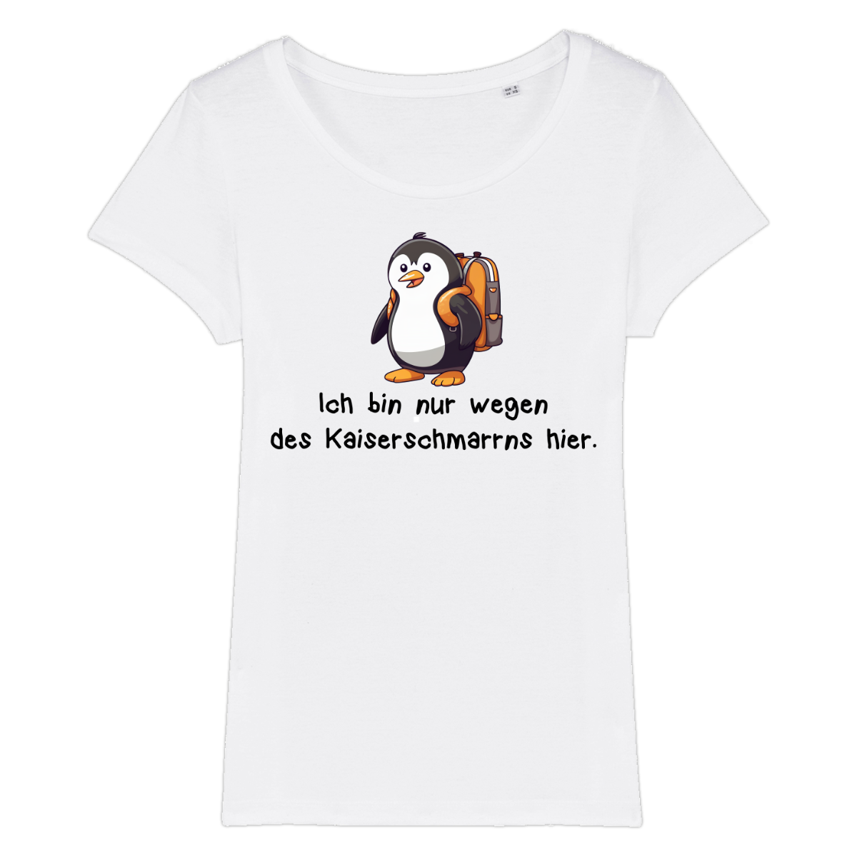 Kaiserschmarrn Fanatiker Damen T-Shirt mit Kaiserschmarrn-Spruch, Motivdetail