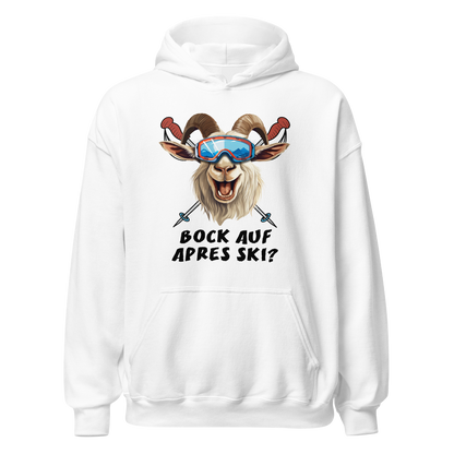 Bock auf Après Ski Hoodie mit Après-Ski-Spruch, Motivdetail