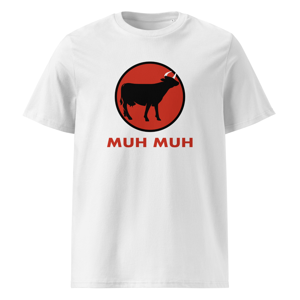 Muh Bio T-Shirt Unisex mit Kuh-Motiv, Motivdetail