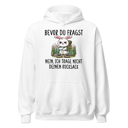 Schlepper Hoodie mit Wanderspruch, Motivdetail