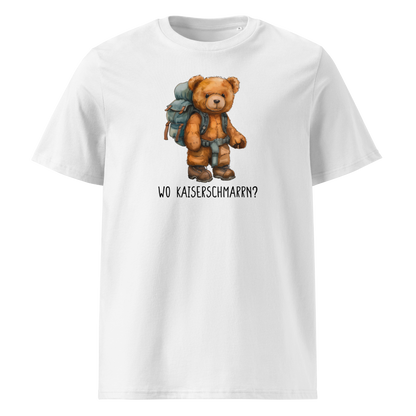 Wo Kaiserschmarrn T-Shirt Unisex mit lustigem Spruch, Motivdetail