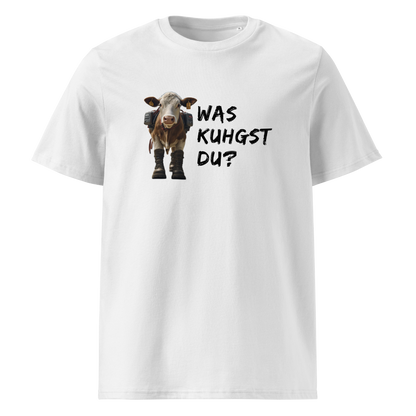 Kuhgst Du T-Shirt Unisex mit Kuh-Motiv, Motivdetail