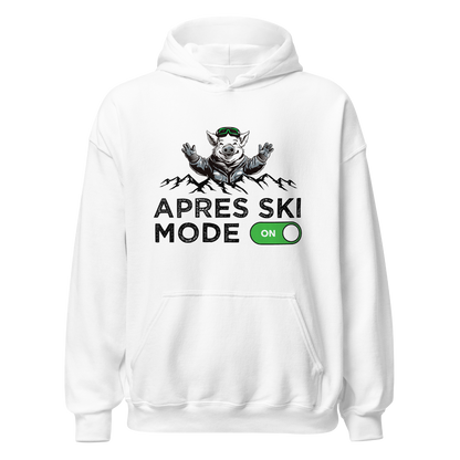 Après Ski Mode Hoodie mit Après-Ski-Spruch, Motivdetail