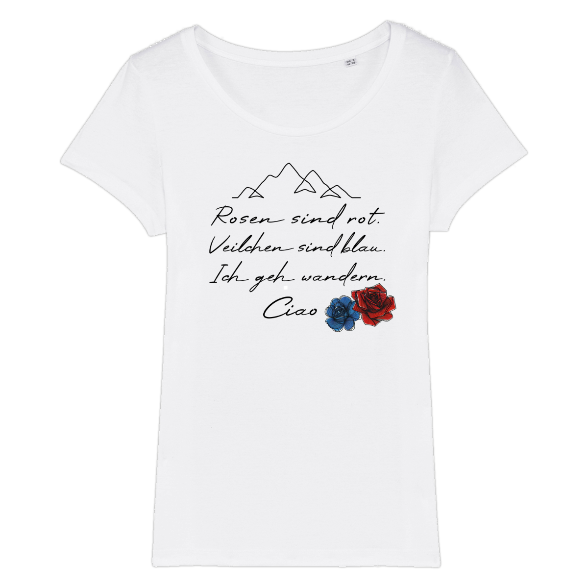 Ciao Frauen Shirt mit Schriftzug, Motivdetail