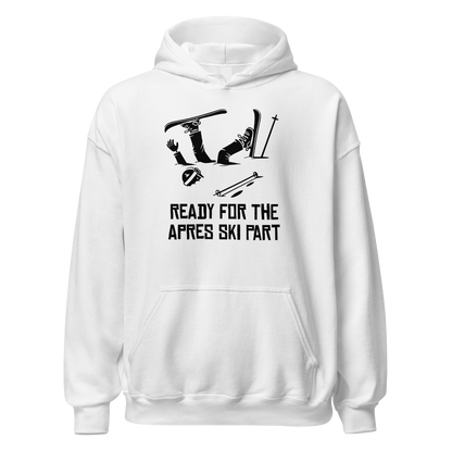 Ready for Apres Ski Hoodie mit Apres-Ski-Spruch, Motivdetail