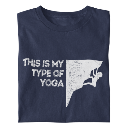 Yoga Bio Frauen Shirt mit Bergmotiv, Frontansicht